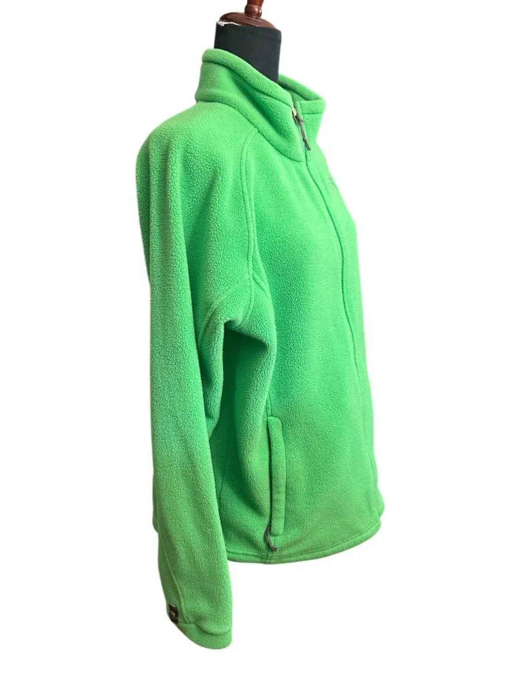 The North Face Jacket Women XL Green Fleece Full Zip Coat - Picture 4 of 14